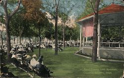 Band Stand, Lake Manawa Postcard