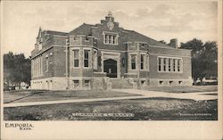 Carnegie Library Emporia, KS Postcard Postcard Postcard