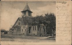 First Baptist Church Emporia, KS Postcard Postcard Postcard
