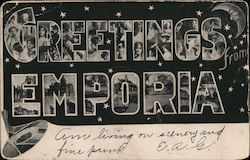 Greetings From Emporia Postcard