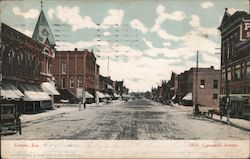 Commercial Avenue Emporia, KS Postcard Postcard Postcard