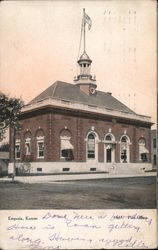 Post Office Emporia, KS Postcard Postcard Postcard