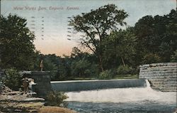 Water Works Dam Emporia, KS Postcard Postcard Postcard