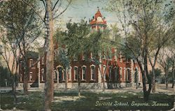 Garfield School Postcard