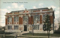Library, Kansas State Normal Postcard