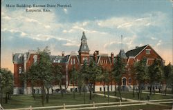 Main Building, Kansas State Normal Postcard