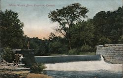 Water Works Dam Emporia, KS Postcard Postcard Postcard