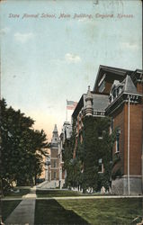 State Normal School, Main Building Emporia, KS Postcard Postcard Postcard