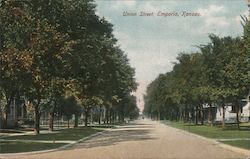 Union Street Emporia, KS Postcard Postcard Postcard