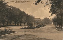 Twelfth Avenue, Looking East Postcard