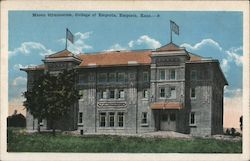 Mason Gymnasium, College of Emporia Kansas Postcard Postcard Postcard