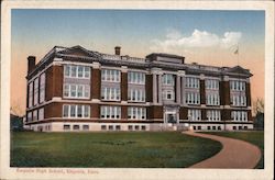 Emporia High School Kansas Postcard Postcard Postcard