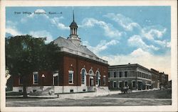 Post Office Emporia, KS Postcard Postcard Postcard