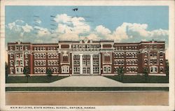 Main Building, State Normal School Emporia, KS Postcard Postcard Postcard