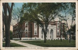 Music Hall, Kansas State Teachers College Postcard