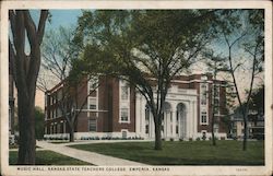 Music Hall, Kansas State Teachers College Emporia, KS Postcard Postcard Postcard