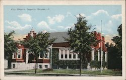 City Library Emporia, KS Postcard Postcard Postcard