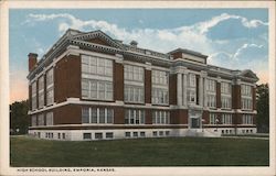 High School Building Postcard