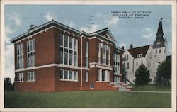 Lewis Hall of Science, College of Emporia Postcard