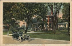 "Red Rocks," Home of William Allen White Postcard