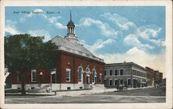 Post Office Emporia, KS Postcard Postcard Postcard