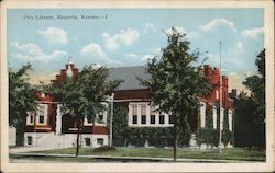 City Library Emporia, KS Postcard Postcard Postcard