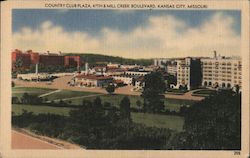 Country Club Plaza 47th & Mill Creek Boulevard Postcard