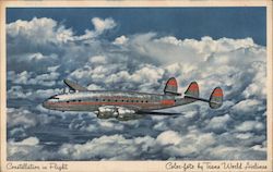 Constellation in Flight Aircraft Postcard Postcard Postcard