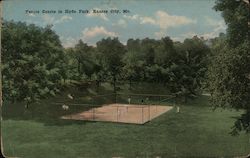 Tennis Courts in Hyde Park Kansas City, MO Postcard Postcard Postcard