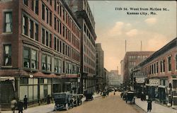 11th St. West from McGee St. Postcard