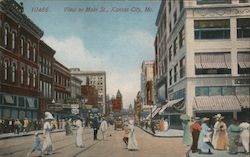 View on Main St. Postcard