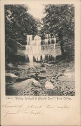 Falling Springs! O Blissfull Spot! Park College Postcard