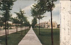 Armour Blvd., Looking South from Broadway Postcard