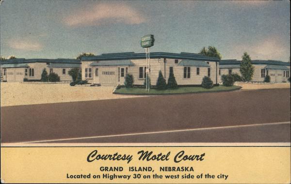 Courtesy Motel Court Grand Island Nebraska