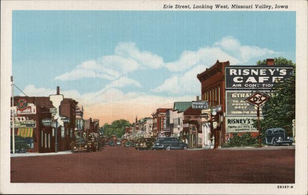 Erie Street, Looking West Missouri Valley Iowa