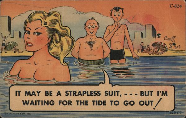 It May be a Strapless Suit... Swimsuits & Pinup