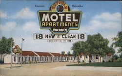 Buffalo Motel Apartments Kearney, NE Postcard Postcard Postcard