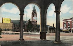 Visit the Union Pacific R. R. Depot Postcard