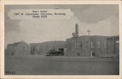 Van's Motel Cheyenne, WY Postcard Postcard Postcard