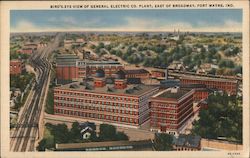 Bird's-EYe View of General Electric Co. Plant Fort Wayne, IN Postcard Postcard Postcard