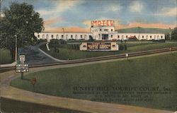 Sunset Hill Tourist Court Postcard