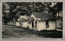 Queen's Garden Modern A-1 Camp Postcard