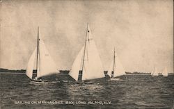 Sailing on Manhasset Bay Long Island, NY Postcard Postcard Postcard