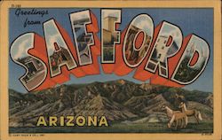 Greetings from Safford, Arizona Postcard Postcard Postcard