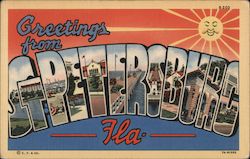 Greetings From St. Petersburg Postcard