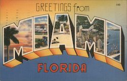 Greetings from Miami, Florida Postcard Postcard Postcard