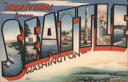 Greetings From Seattle Postcard