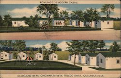 Rowling's 20 Modern Cabins New California, OH Postcard Postcard Postcard