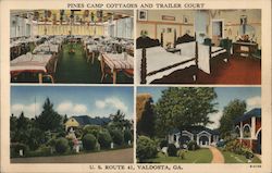 Pines Camp Cottages and Trailer Court Postcard