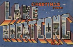 Greetings From Lake Hopatcong New Jersey Postcard Postcard Postcard